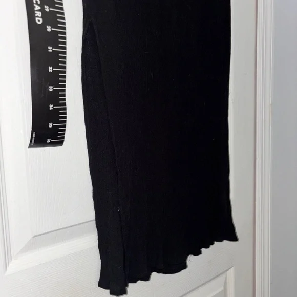 Black dress pencil ribbed forever 21 light wt. full length dress nwot by ny & co - Picture 8 of 15